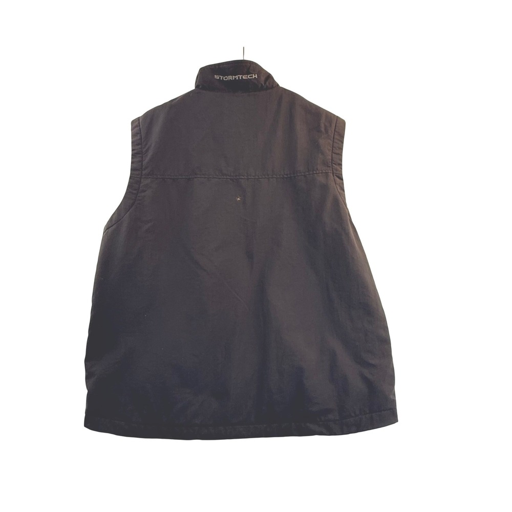 Stormtech Vest LG Black Full Zip Fleece Lined Sleeveless Shell Golf Windbreaker - Picture 2 of 12